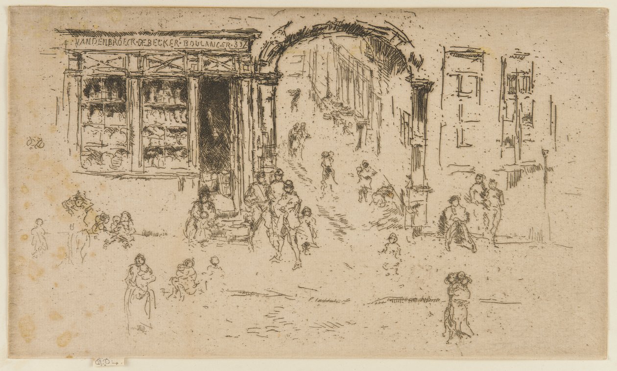 Archway, Bruxelles, 1887. af James Abbott McNeill Whistler