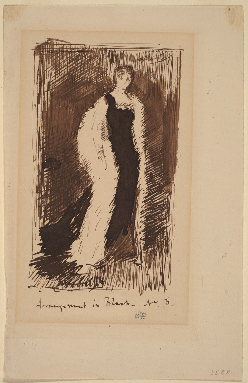 Arrangement i sort - nr. 3 af James Abbott McNeill Whistler