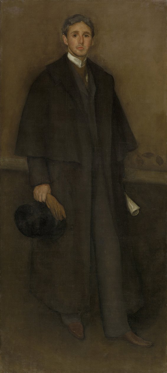 Arrangement i kødfarve og brun: Portræt af Arthur Jerome Eddy, 1894 af James Abbott McNeill Whistler