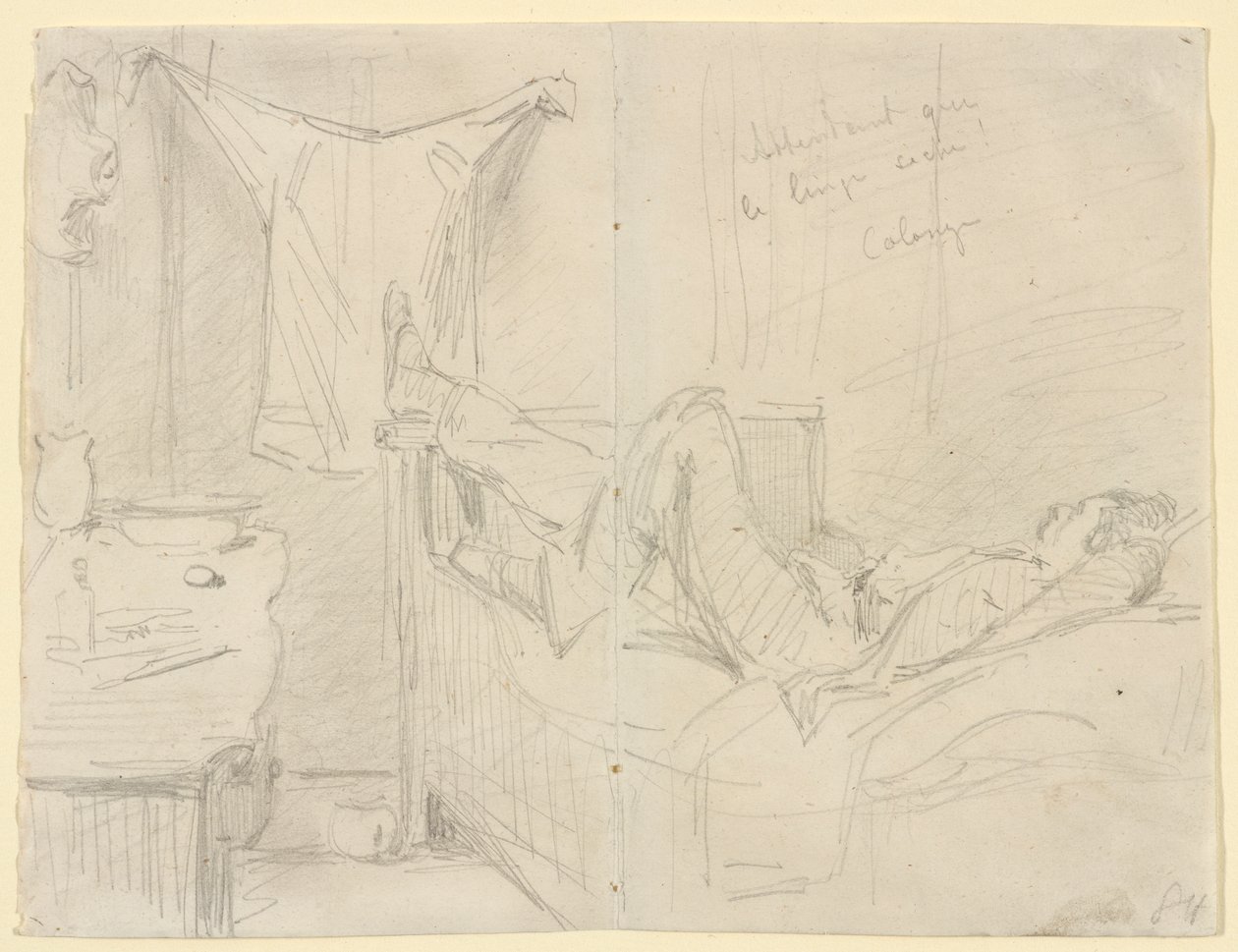 Venter på at vasketøjet tørrer! Køln, 1858. af James Abbott McNeill Whistler