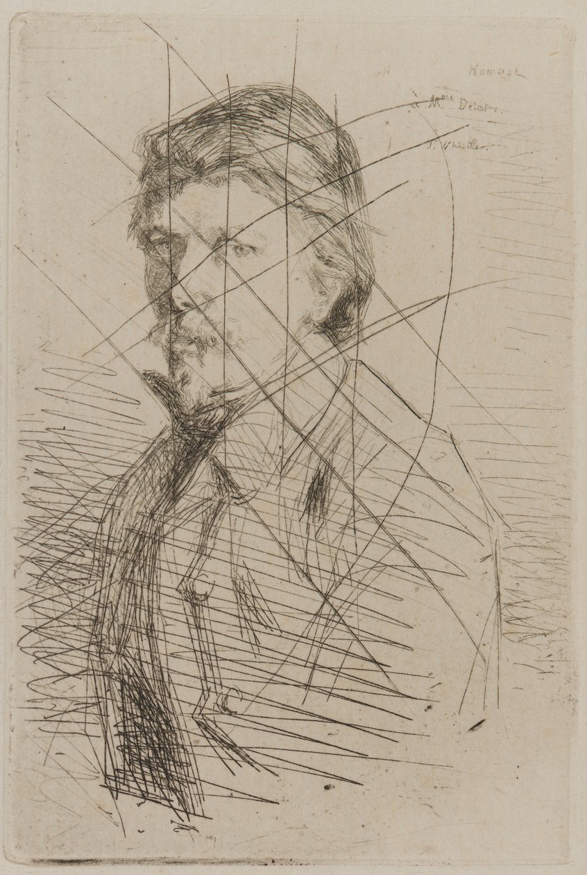 August Delâtre, 1858. af James Abbott McNeill Whistler