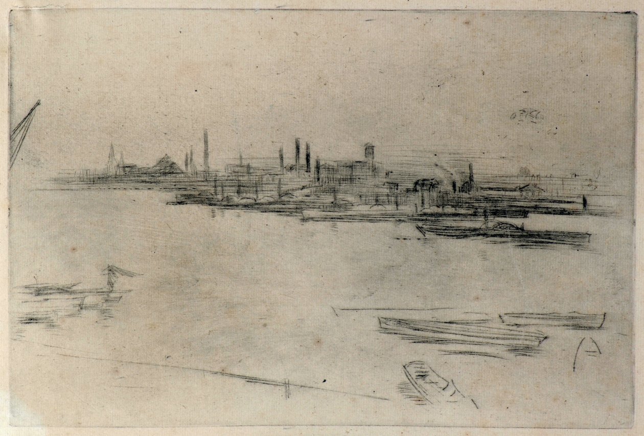 Battersea, Dawn af James Abbott McNeill Whistler
