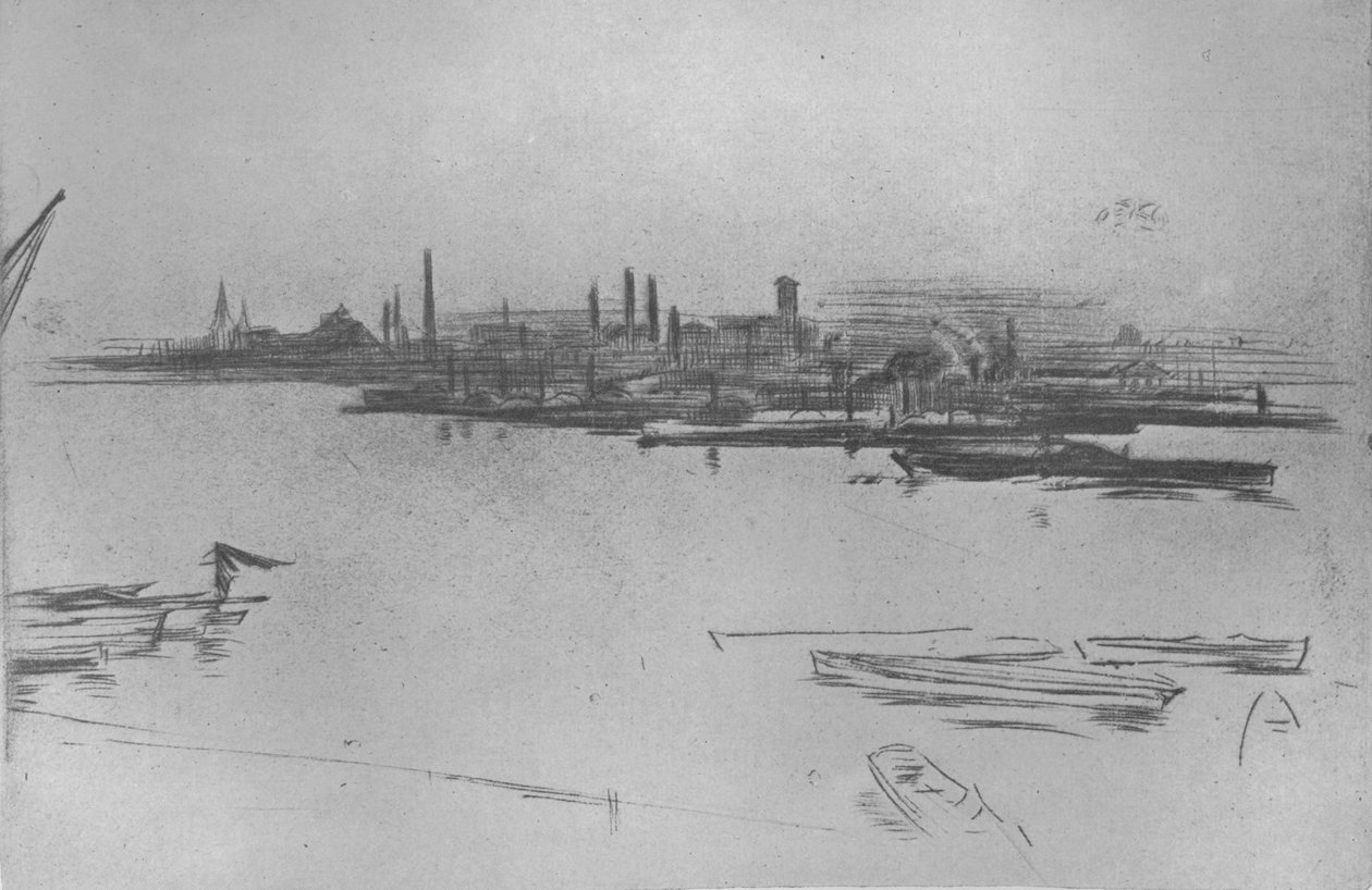 Battersea, Dawn, 1877, 1904 af James Abbott McNeill Whistler
