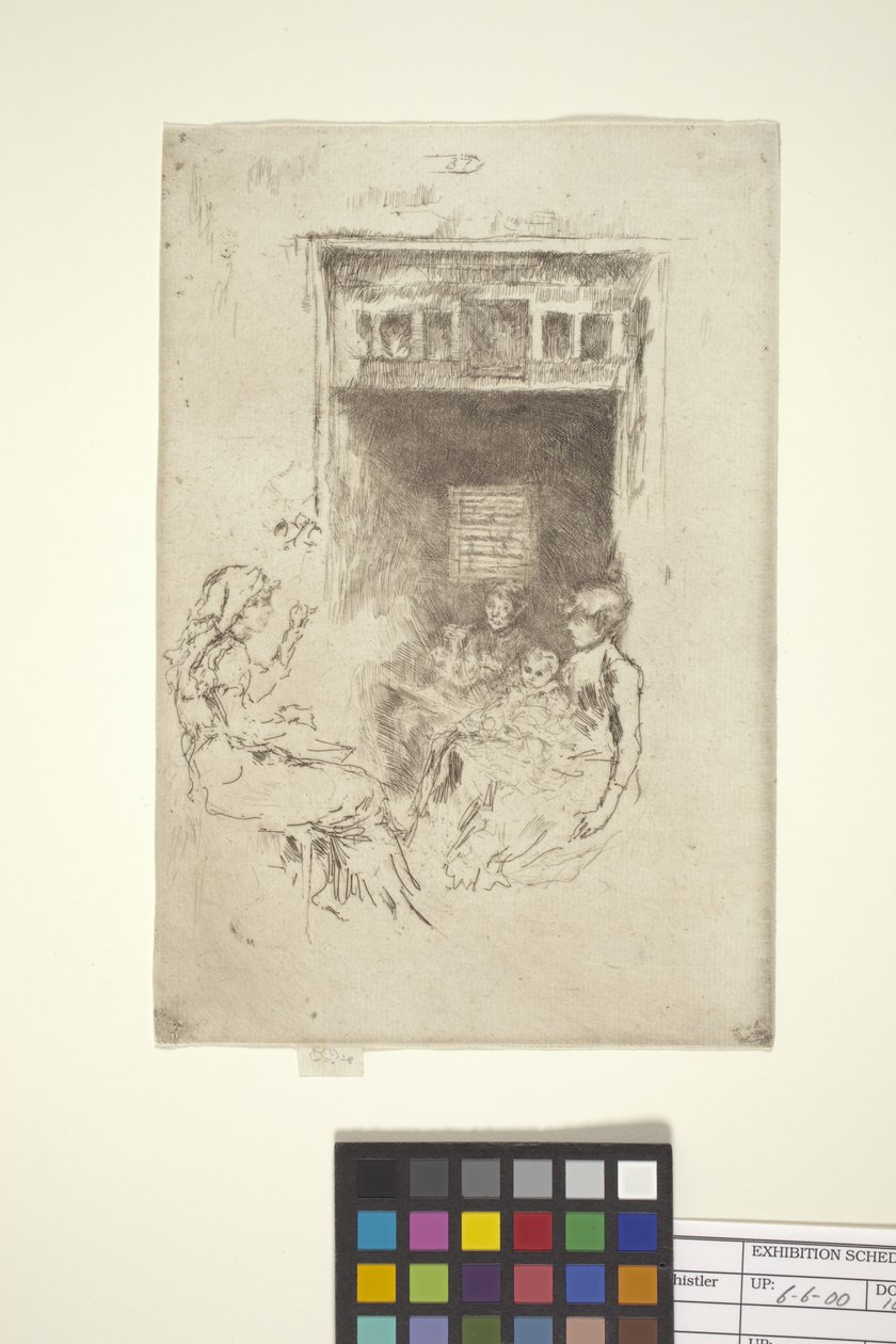Bead-stringers (ætsning) af James Abbott McNeill Whistler