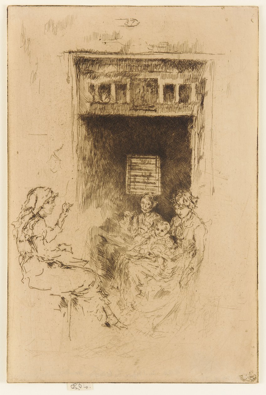 Perlestrygere, 1879-1880. af James Abbott McNeill Whistler