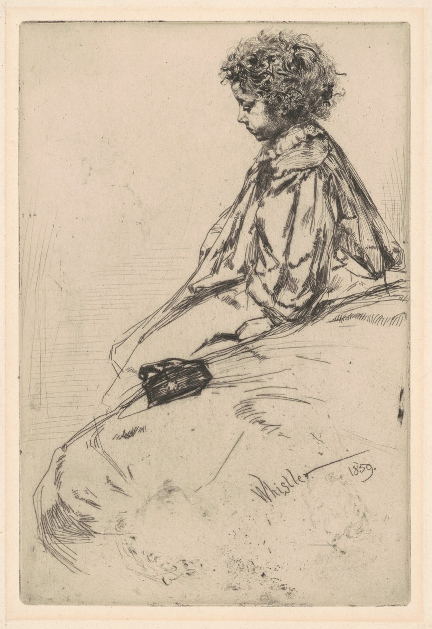 Bibi Lalouette, 1859. af James Abbott McNeill Whistler