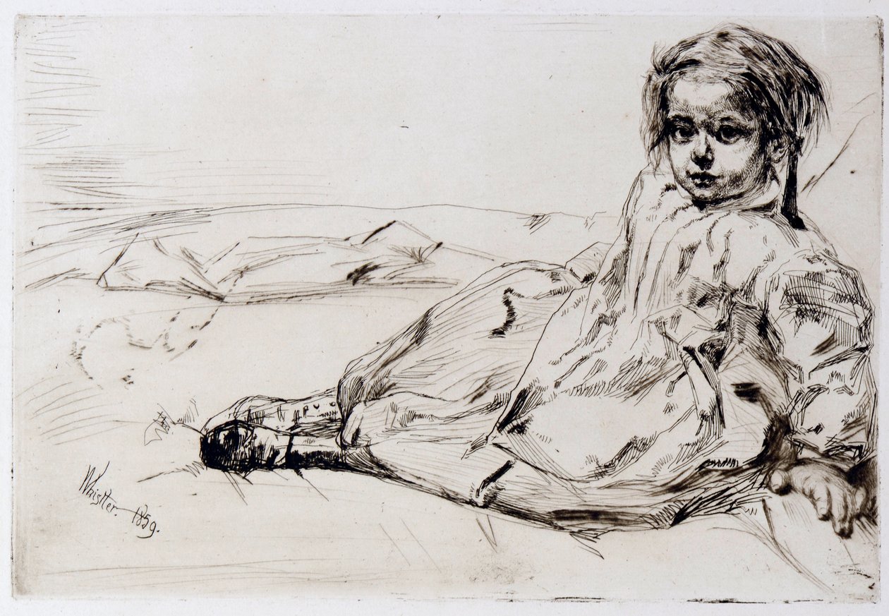 Bibi Valentin af James Abbott McNeill Whistler