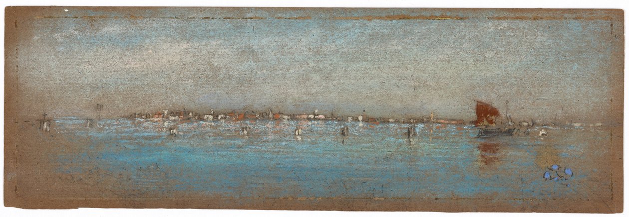 Blå og sølv - Øerne, Venedig, 1879-1880. af James Abbott McNeill Whistler