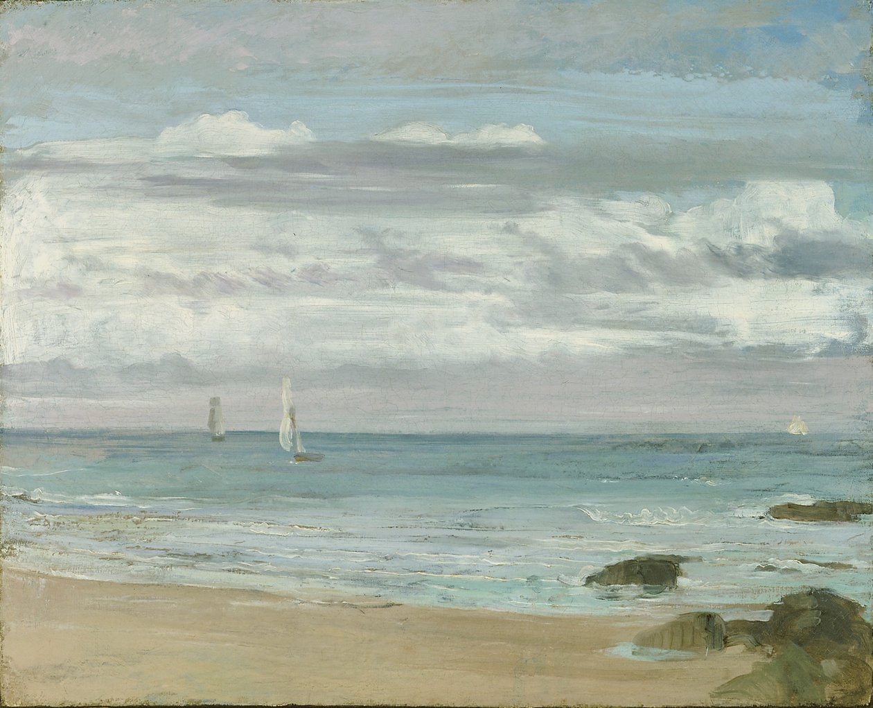Blå og sølv: Trouville, c.1865 af James Abbott McNeill Whistler
