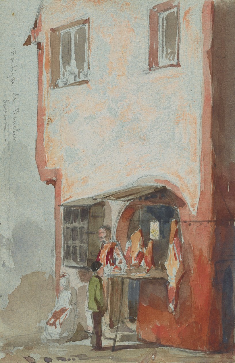 BoucherSaverne butik, 1858. af James Abbott McNeill Whistler