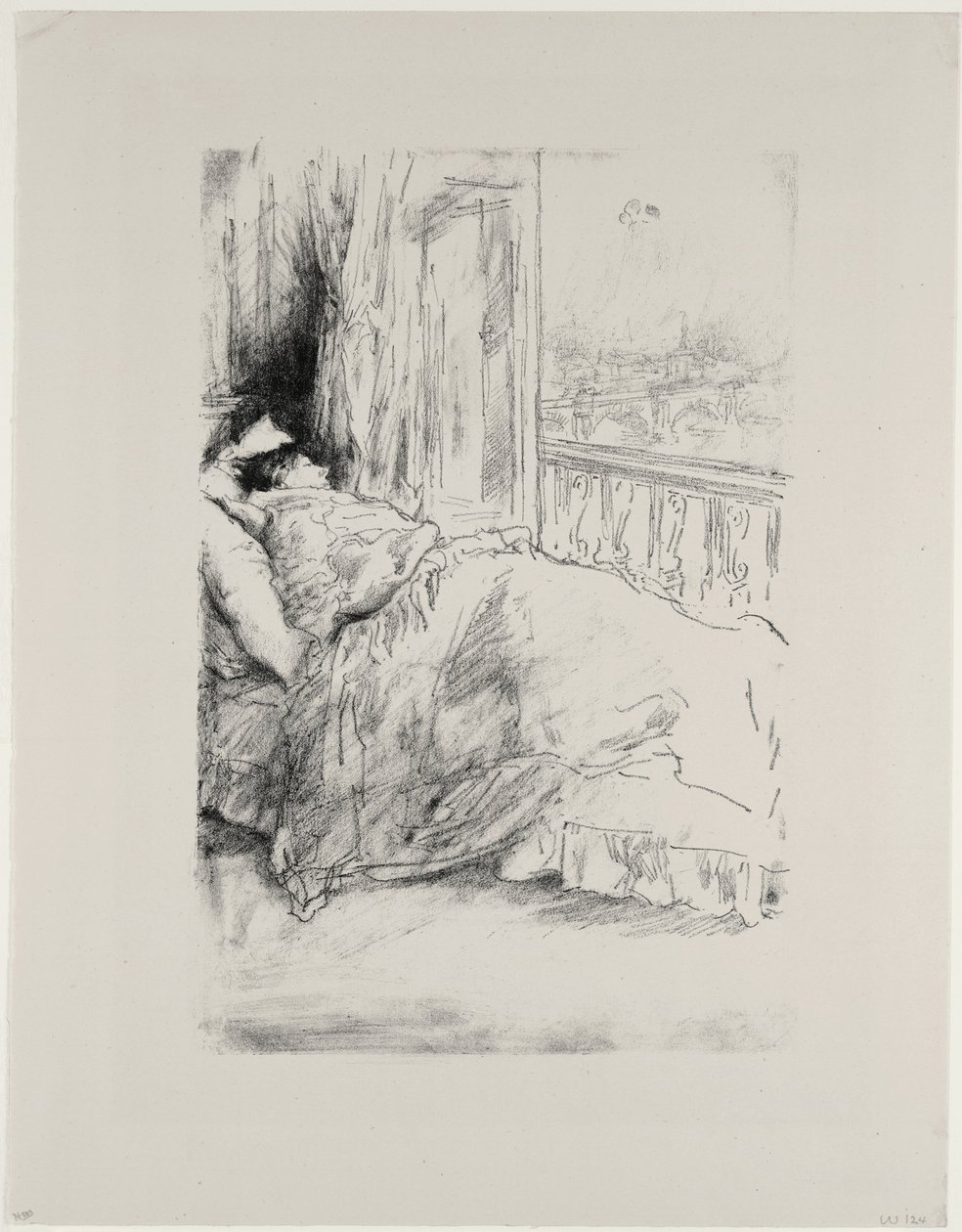 Ved balkonen, 1896 af James Abbott McNeill Whistler