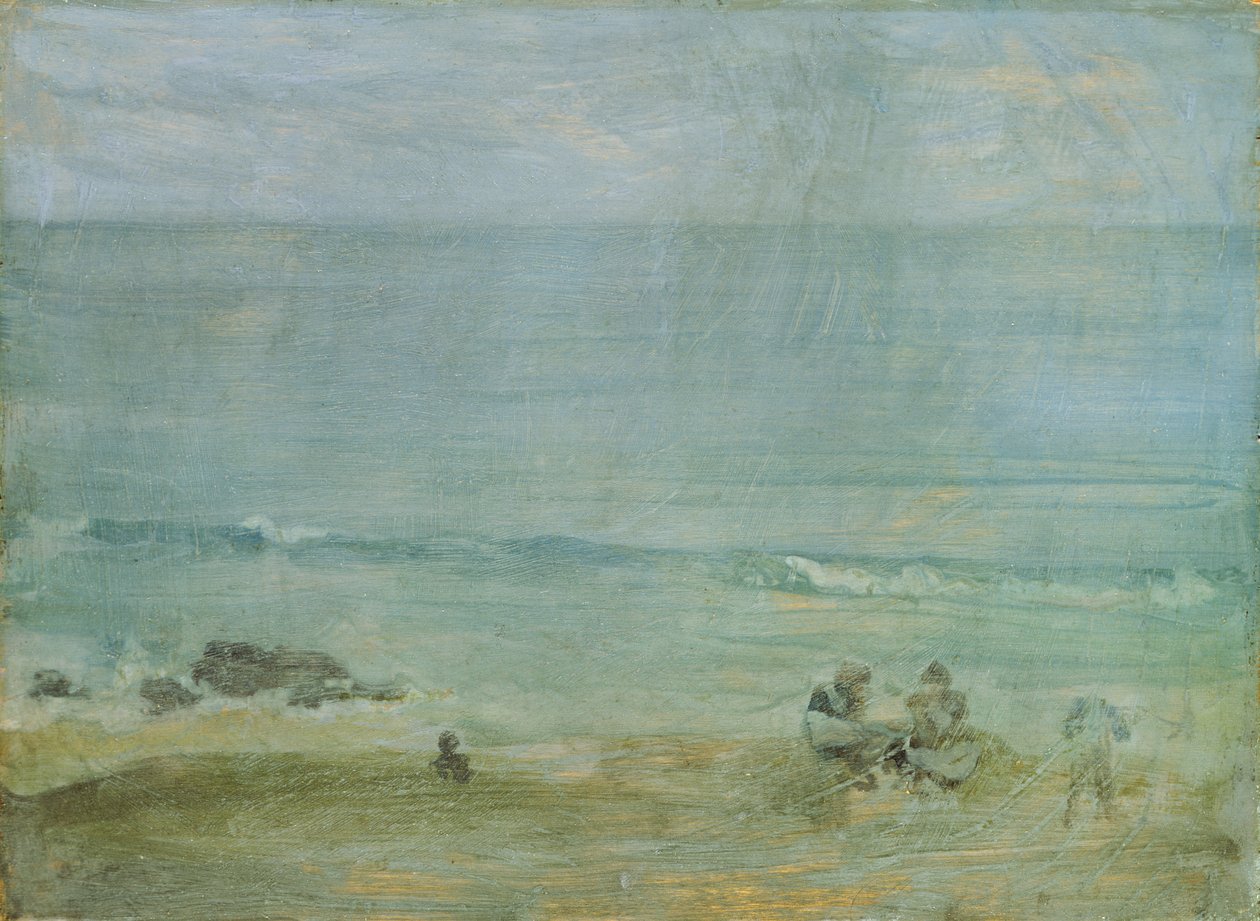 Ved kysten, St. Ives (olie om bord) af James Abbott McNeill Whistler