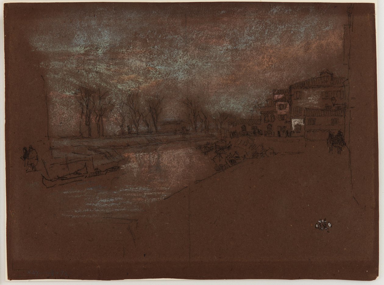 Campo Sta. Marta - Vinteraften, 1879-1880. af James Abbott McNeill Whistler