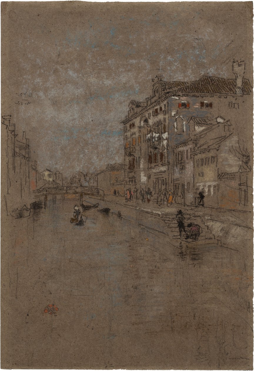 Kanal i Venedig (tobakslager) af James Abbott McNeill Whistler