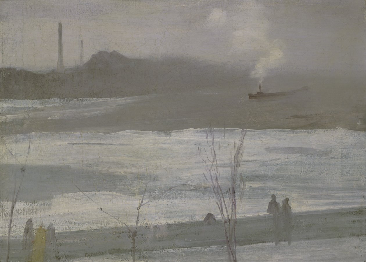 Chelsea on Ice af James Abbott McNeill Whistler