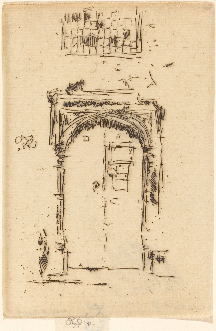 Kirkedøråbning, Edgemere. af James Abbott McNeill Whistler