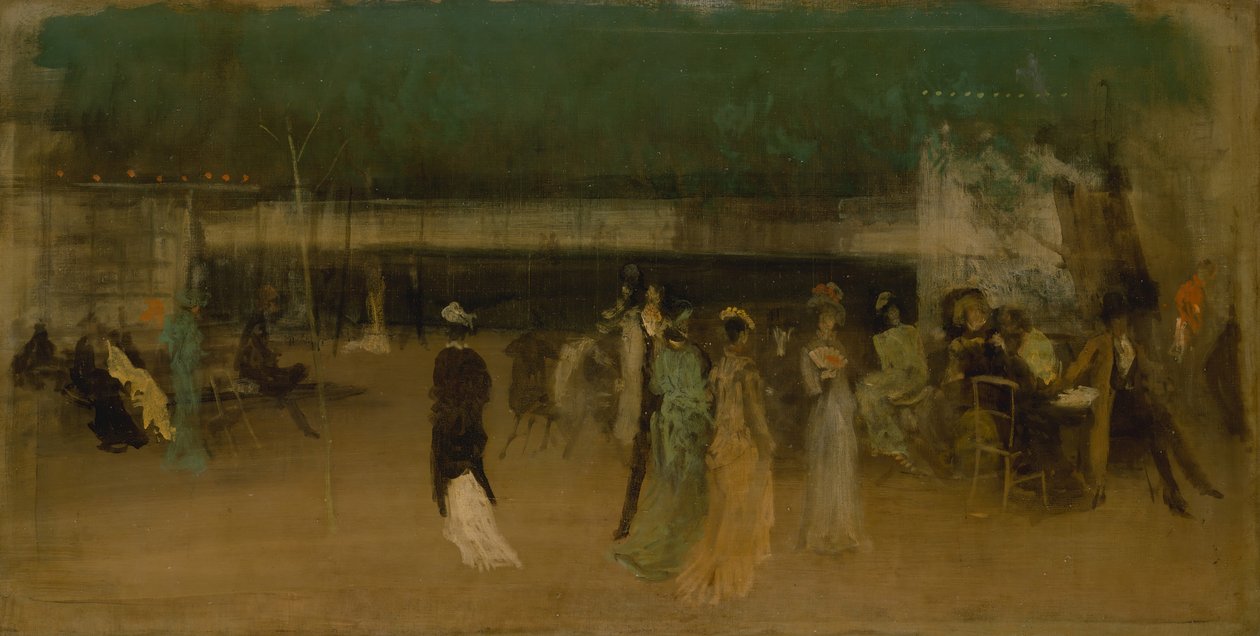 Cremorne Gardens, nr. 2, ca. 1870-80. af James Abbott McNeill Whistler