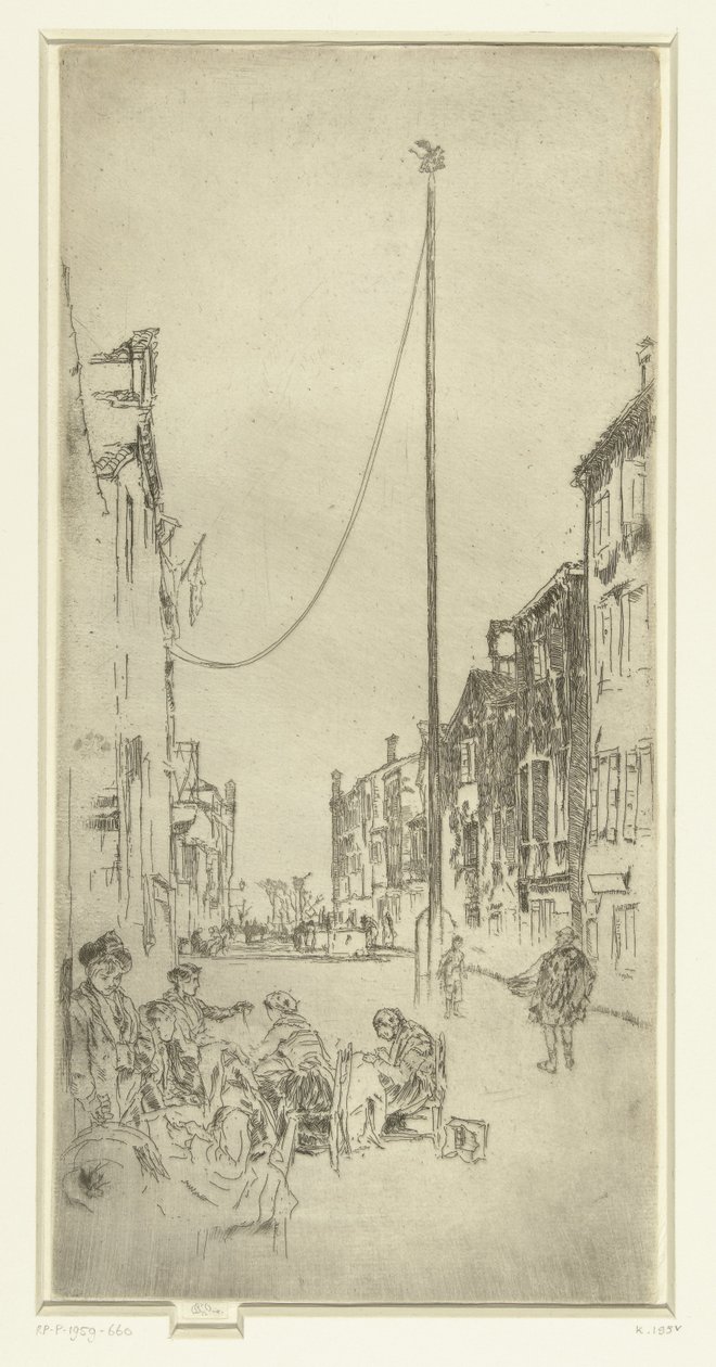 De mast Masten Venedig: Tolv raderinger (serietitel) af James Abbott McNeill Whistler