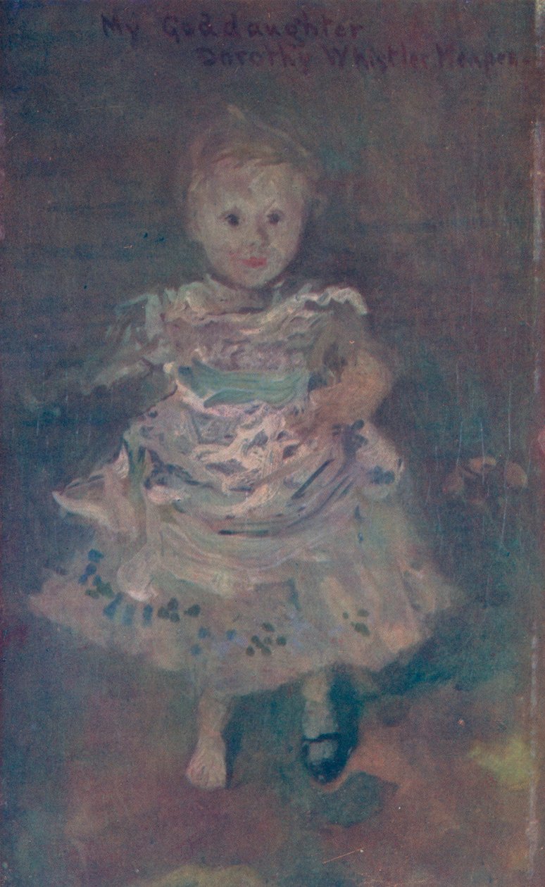 Dorothy Menpes, c1885, 1904. af James Abbott McNeill Whistler