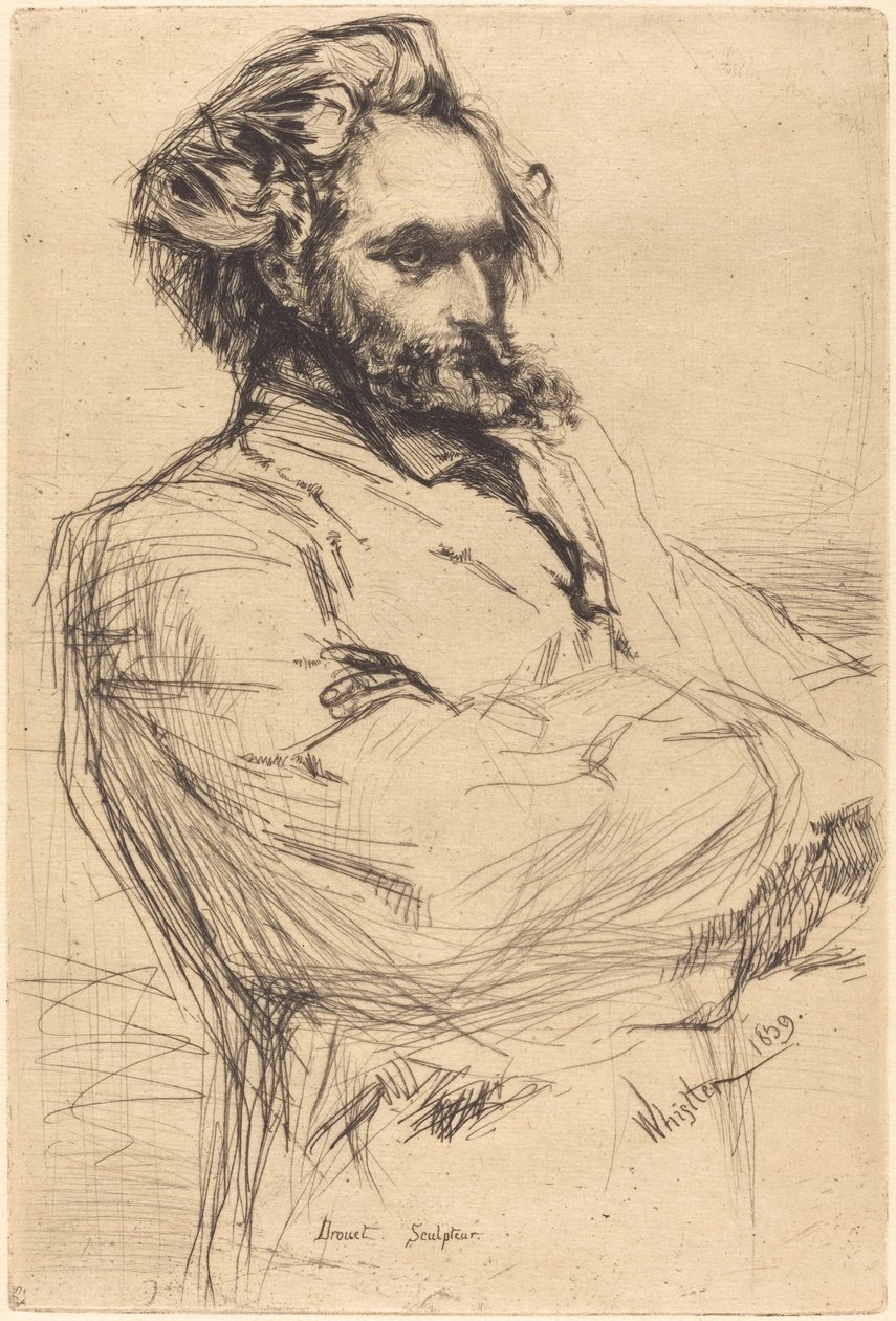 Drouet, 1859. af James Abbott McNeill Whistler