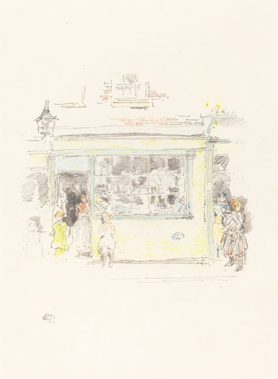 Drury Lane Rags, 1888. af James Abbott McNeill Whistler