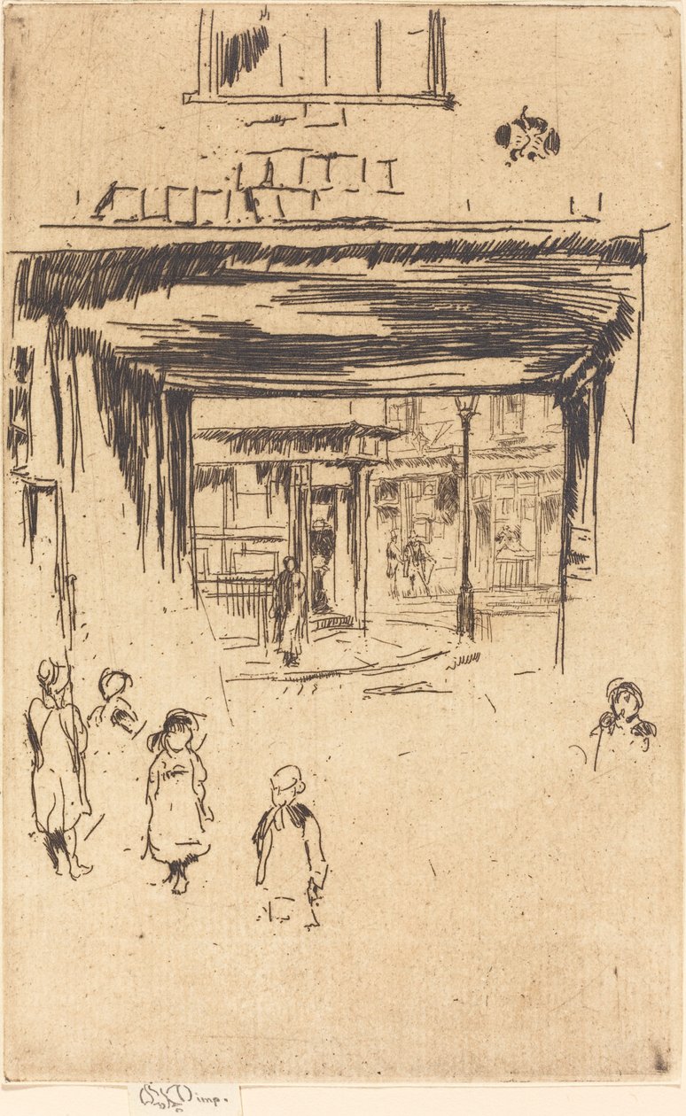 Drury Lane, ca. 18801881. af James Abbott McNeill Whistler