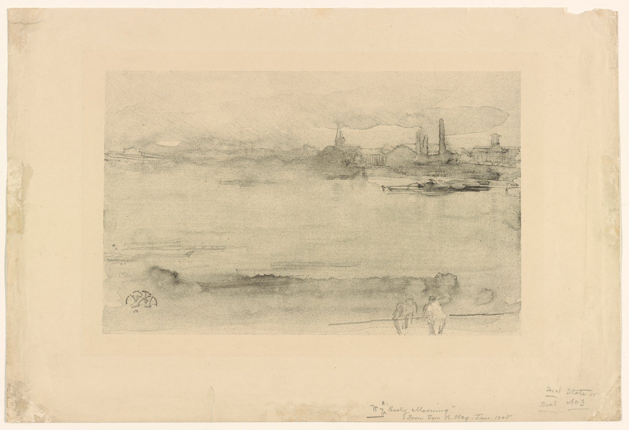 Tidlig morgen, 1878. af James Abbott McNeill Whistler