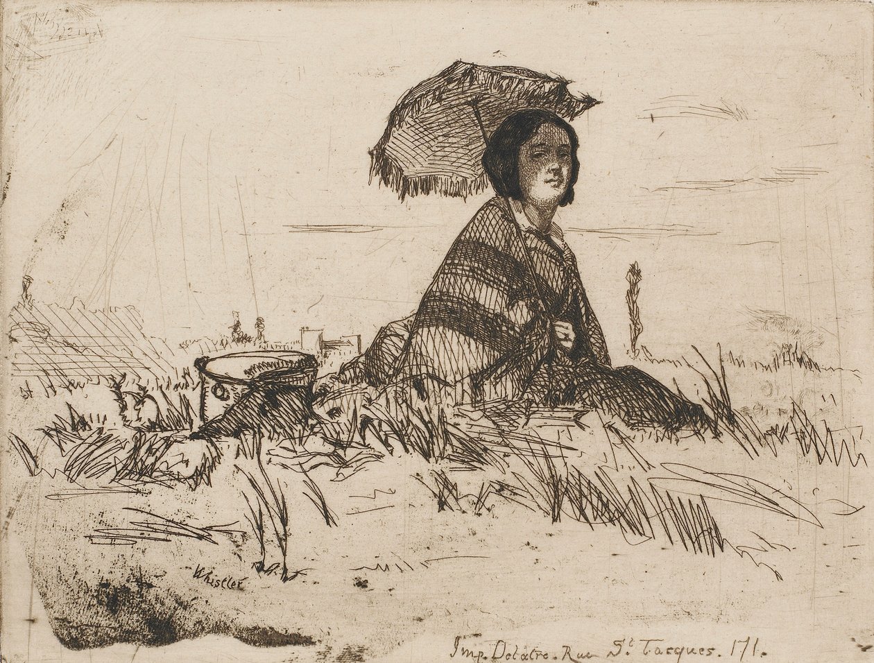 I fuld sol, 1858. af James Abbott McNeill Whistler