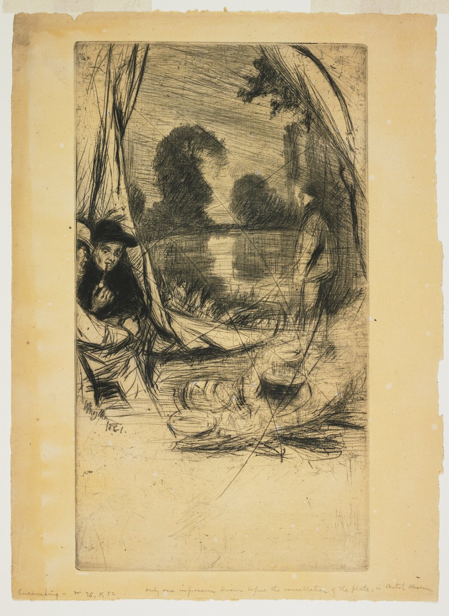 Lager aufschlagen af James Abbott McNeill Whistler