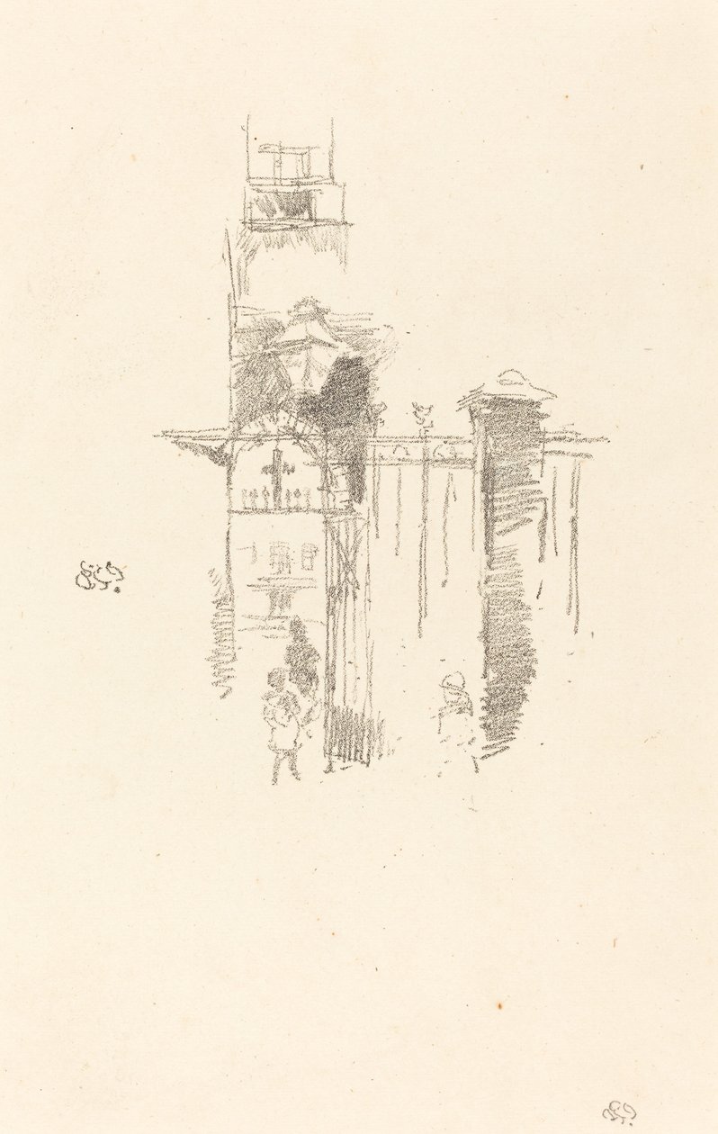 Indgangsport, 1887. af James Abbott McNeill Whistler