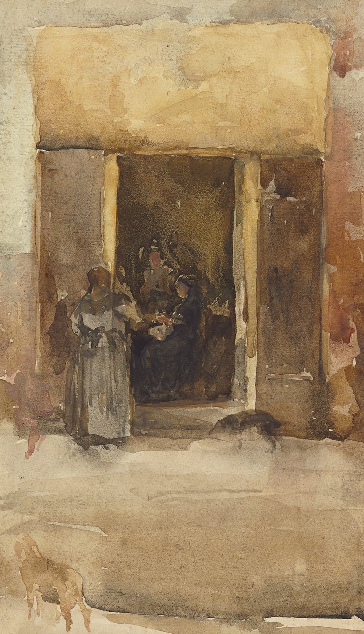 Figurer i en døråbning, ca. 1897-99 af James Abbott McNeill Whistler