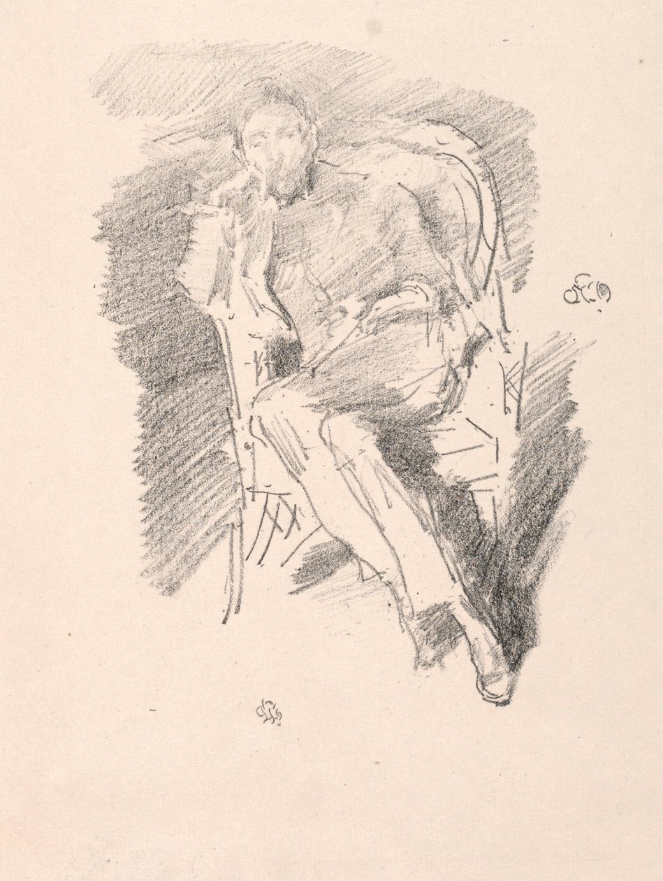 Firelight - Joseph Pennell, nr. 2, 1896. af James Abbott McNeill Whistler