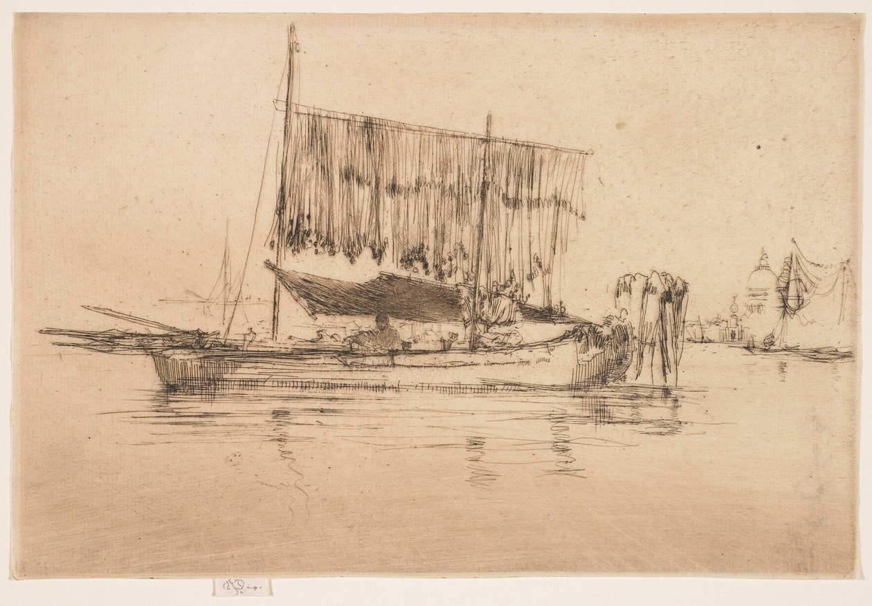 Fiskerbåd fra det andet Venedig-sæt af James Abbott McNeill Whistler