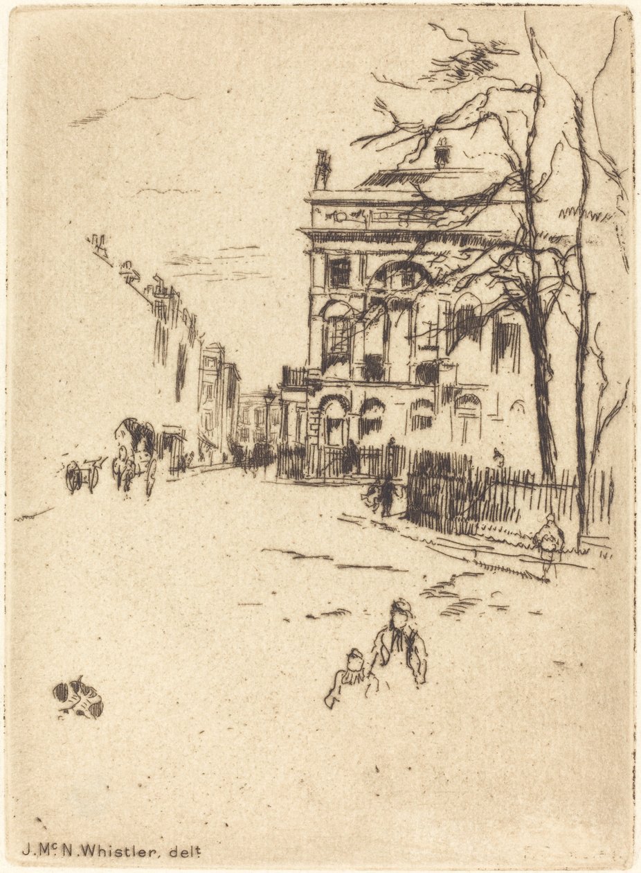 Fitzroy Square. af James Abbott McNeill Whistler