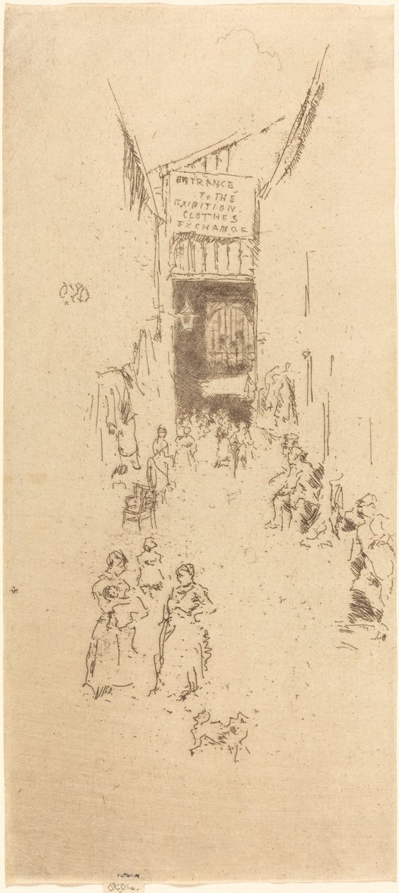 Fleur de Lys Passage, ca. 18861888. af James Abbott McNeill Whistler