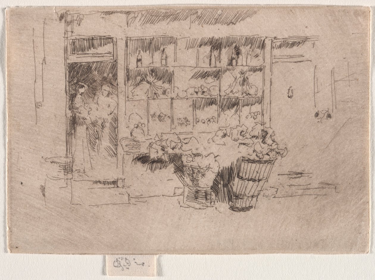 Frugtbutik. af James Abbott McNeill Whistler