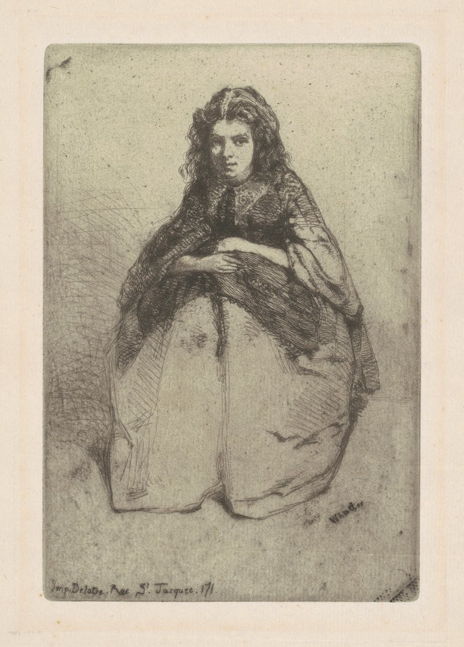 Tegneserier, 1858. af James Abbott McNeill Whistler