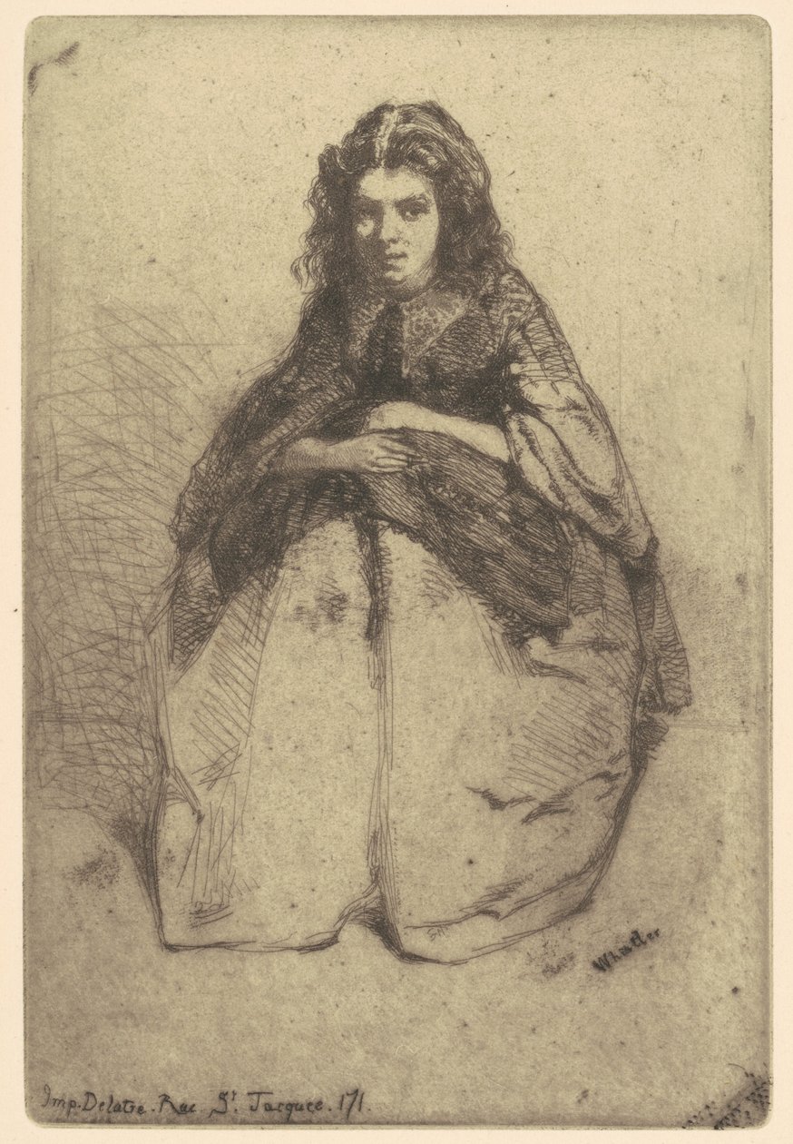 Tegneserier, 1858. af James Abbott McNeill Whistler