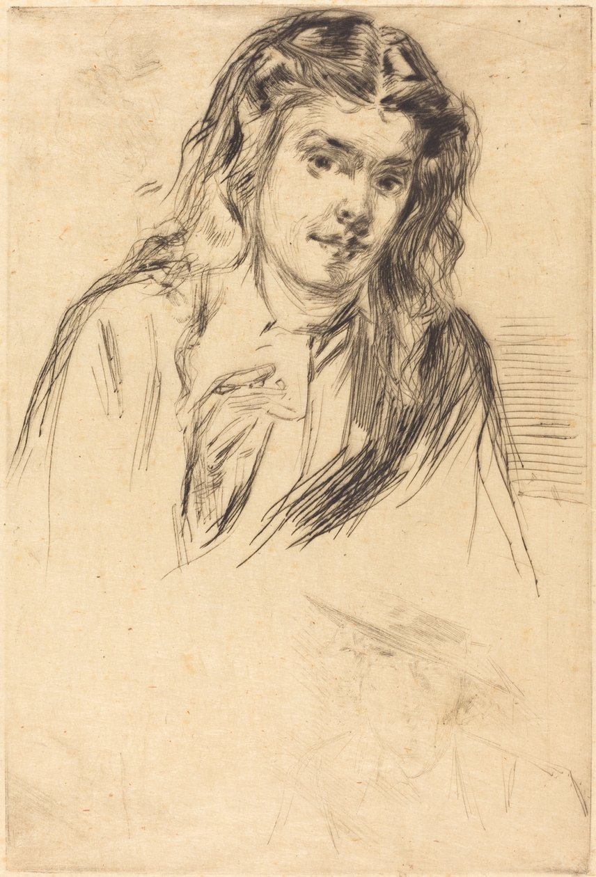 Fumettes bøjede hoved, 1859. af James Abbott McNeill Whistler