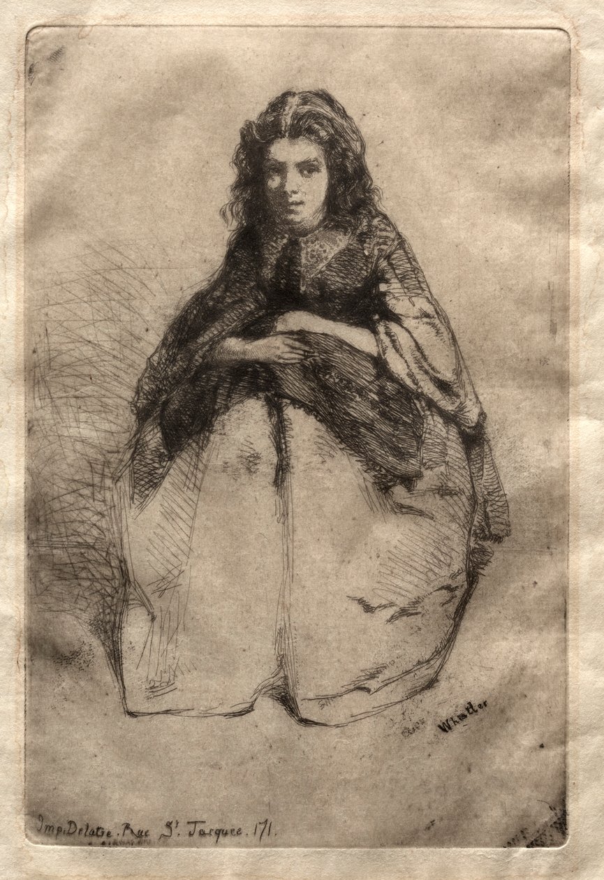 Fummette, 1858. af James Abbott McNeill Whistler
