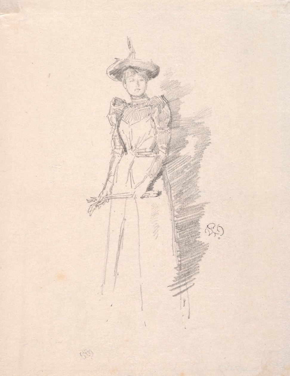 Ruskindshandsker, 1890. af James Abbott McNeill Whistler