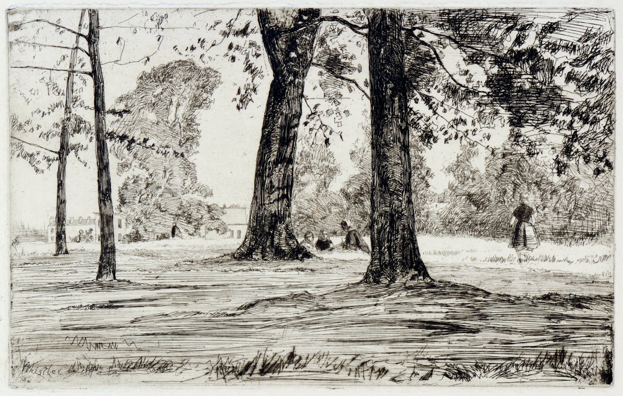 Greenwich Park af James Abbott McNeill Whistler
