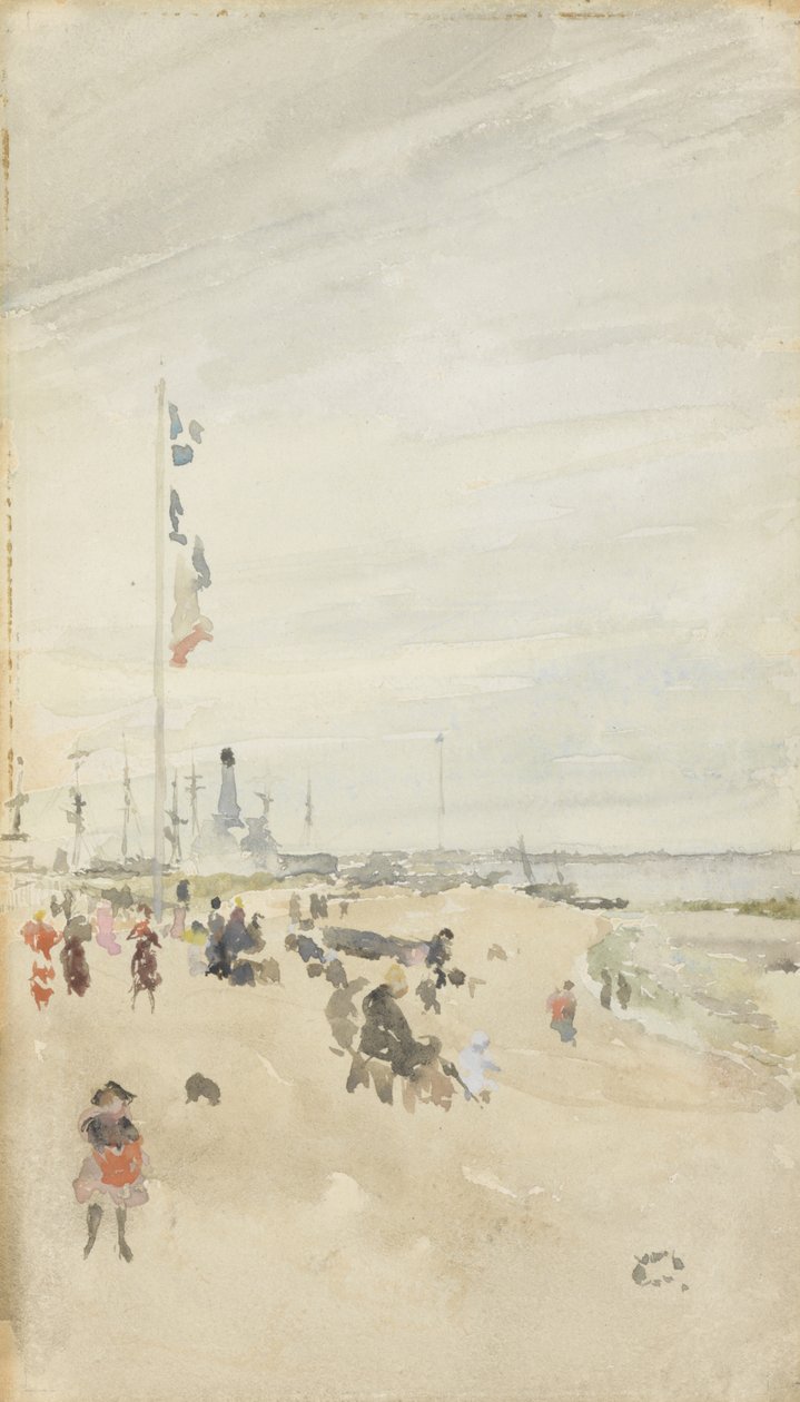 Grå og Pearl: Bank Holiday Banners, 1883-84 af James Abbott McNeill Whistler