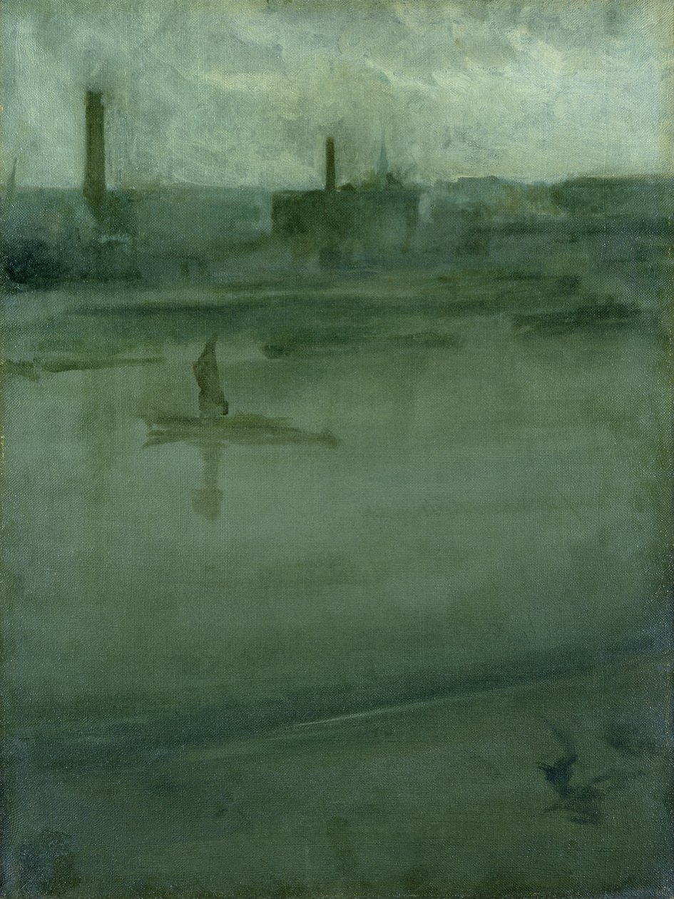 Grå og sølv: Themsen af James Abbott McNeill Whistler
