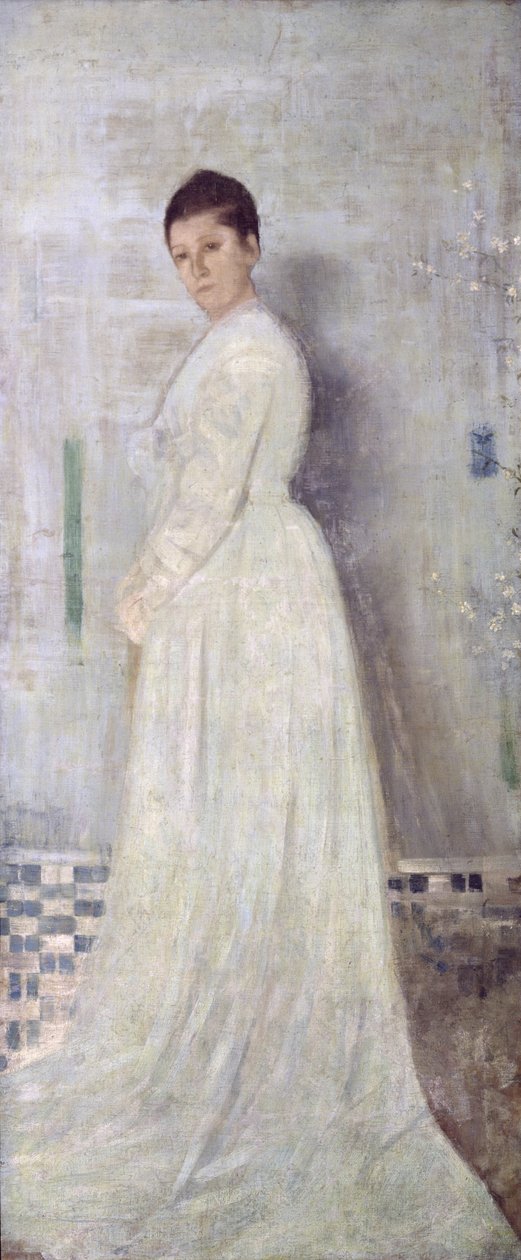 Harmony in White and Blue, ca. 1860 (olie på lærred) af James Abbott McNeill Whistler