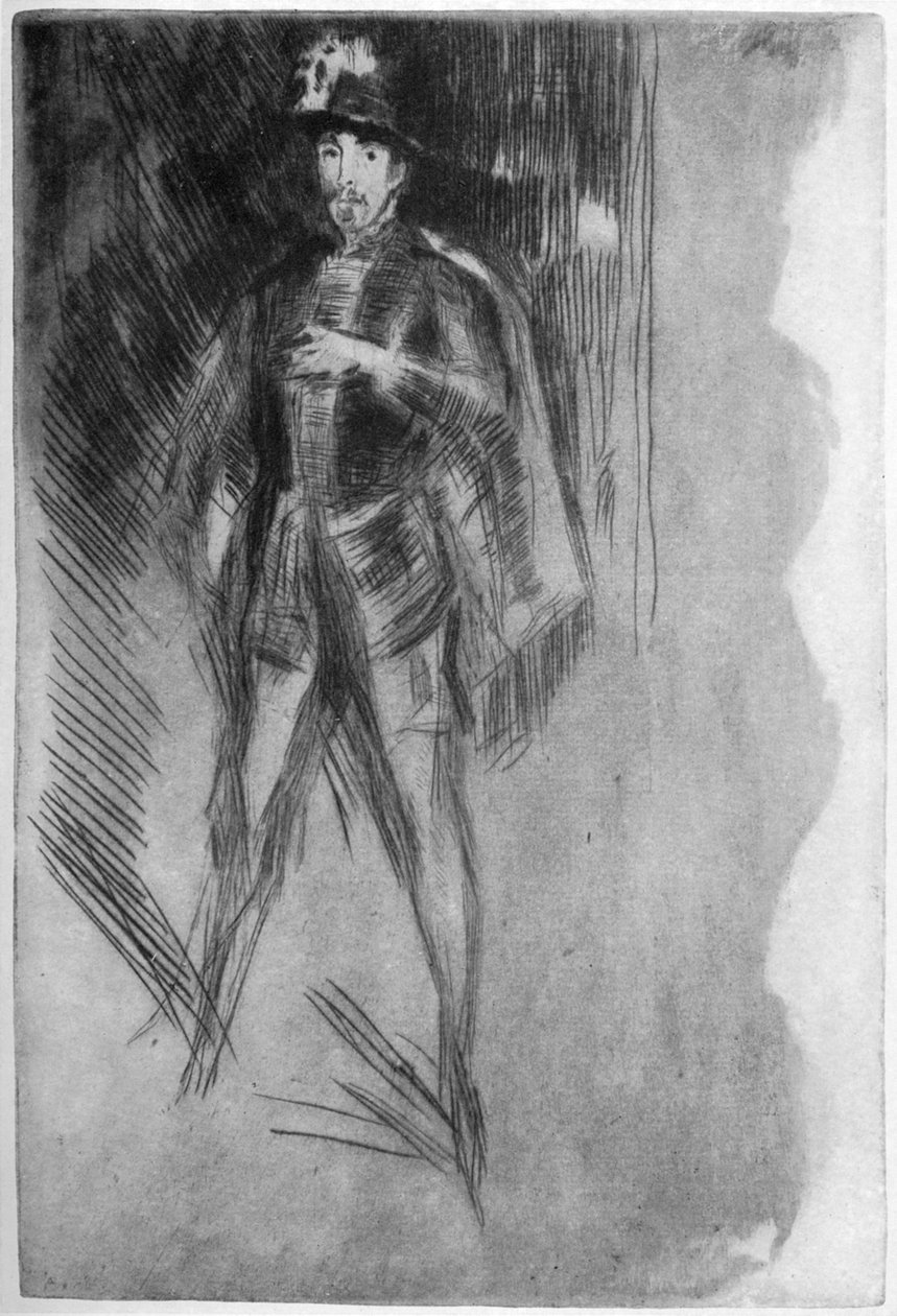 Henry Irving 1838-1905 som Philip af Spanien, 1800-tallet 1904. af James Abbott McNeill Whistler