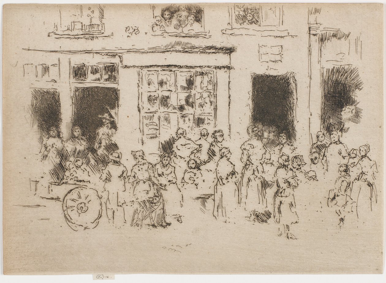 High Street, Bruxelles, 1887. af James Abbott McNeill Whistler