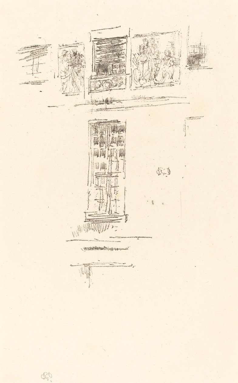 Hôtel Colbert, vinduer, 1891. af James Abbott McNeill Whistler