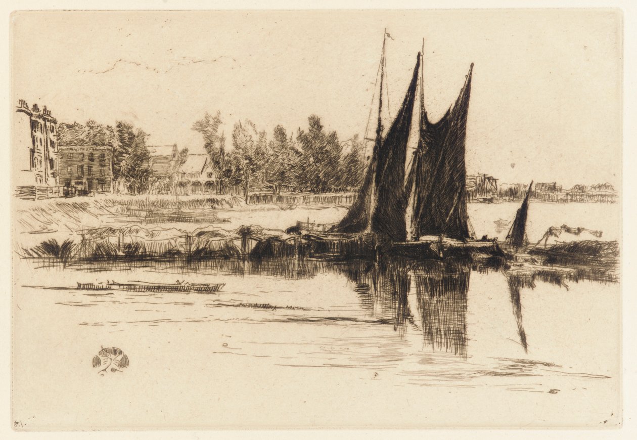 Hurlingham, 1879. af James Abbott McNeill Whistler