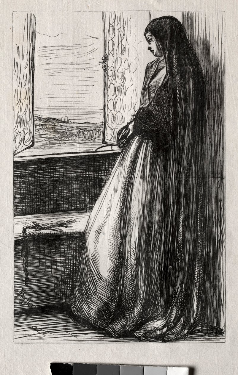 Illustration for grev Bruckhardt i Once a Week, 1862. af James Abbott McNeill Whistler